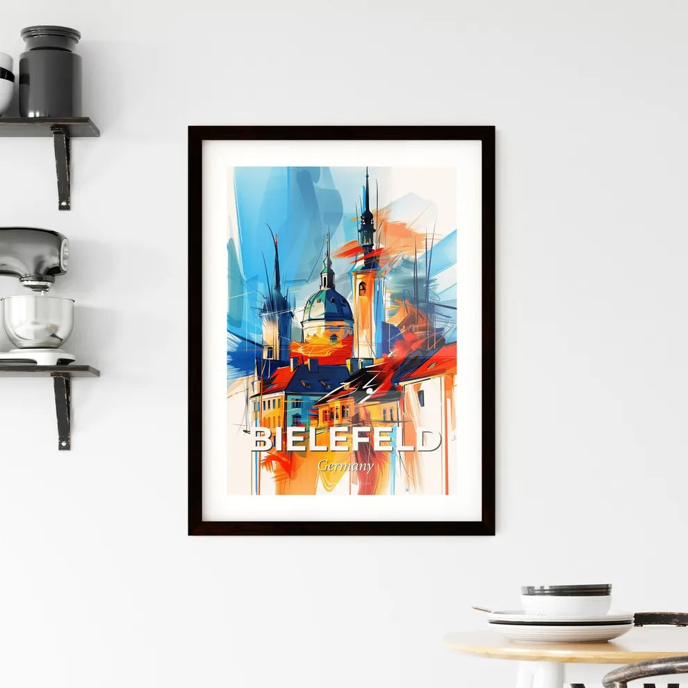 Vibrant Bielefeld, Germany Framed Print