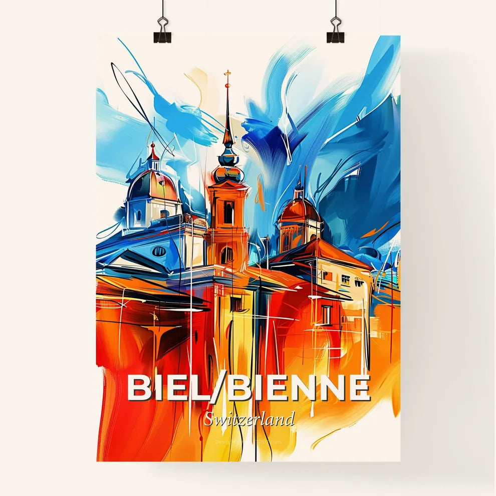 Vibrant Biel/Bienne, Switzerland Poster