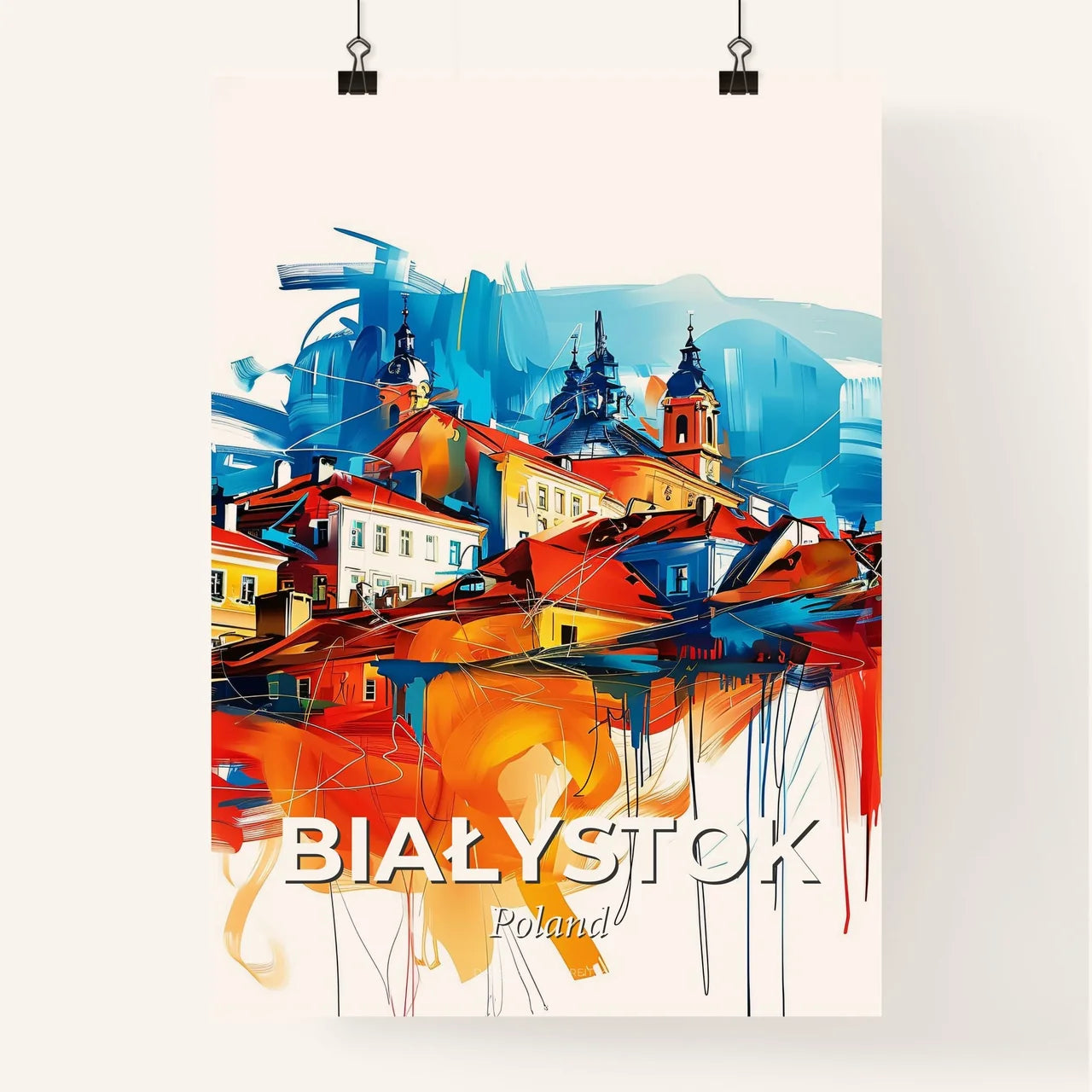 Vibrant Białystok, Poland Poster