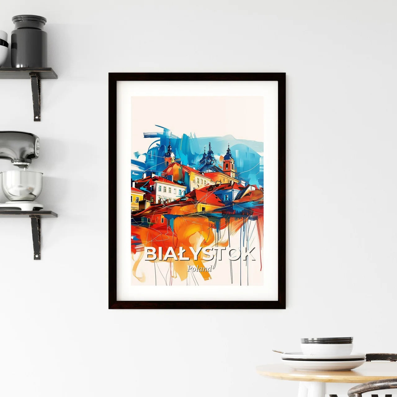 Vibrant Białystok, Poland Framed Print