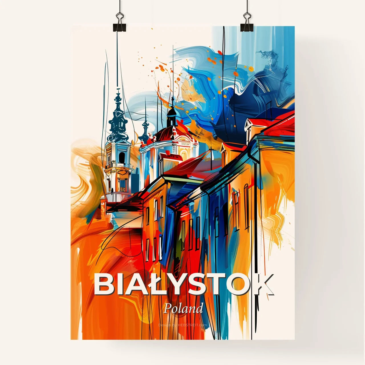 Vibrant Białystok, Poland Poster