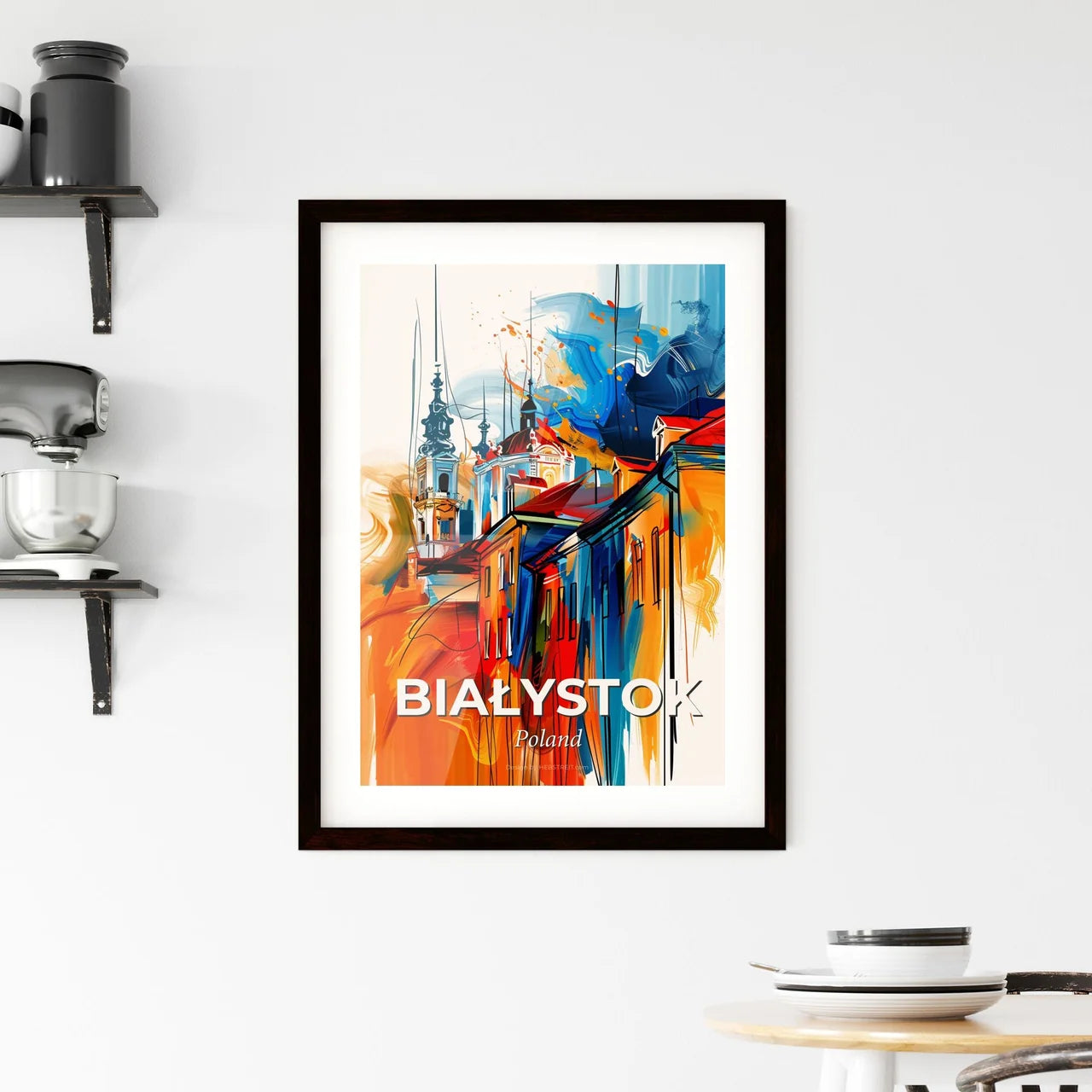 Vibrant Białystok, Poland Framed Print