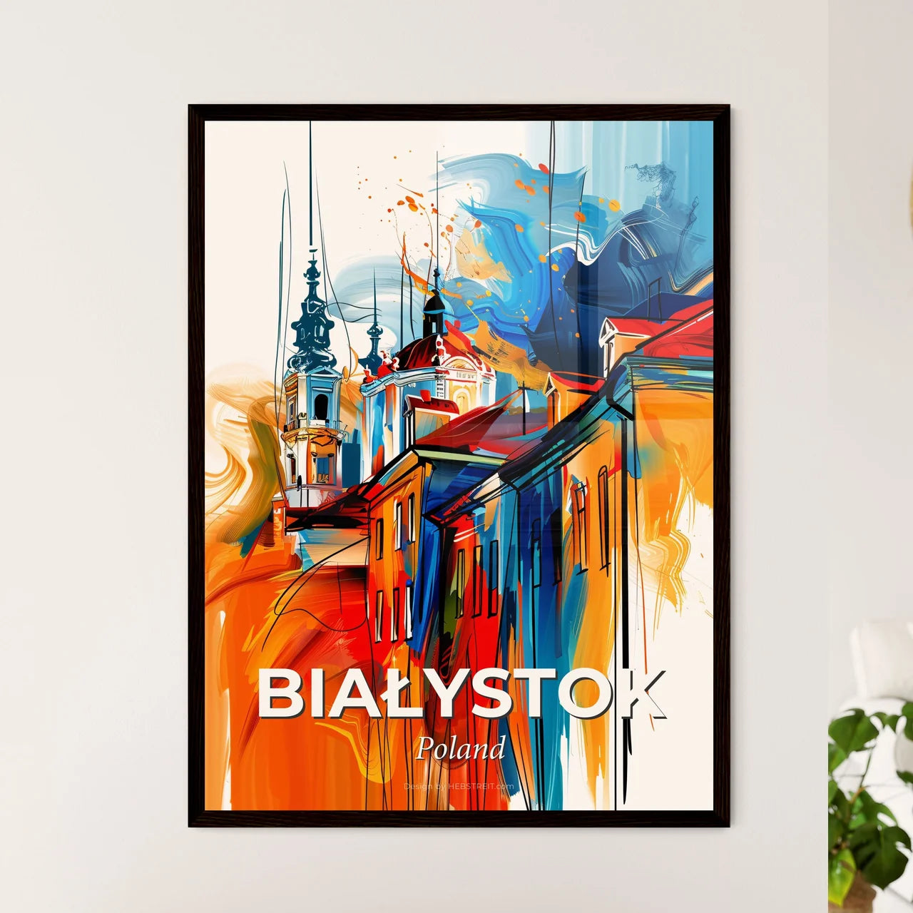 Vibrant Białystok, Poland Art Print
