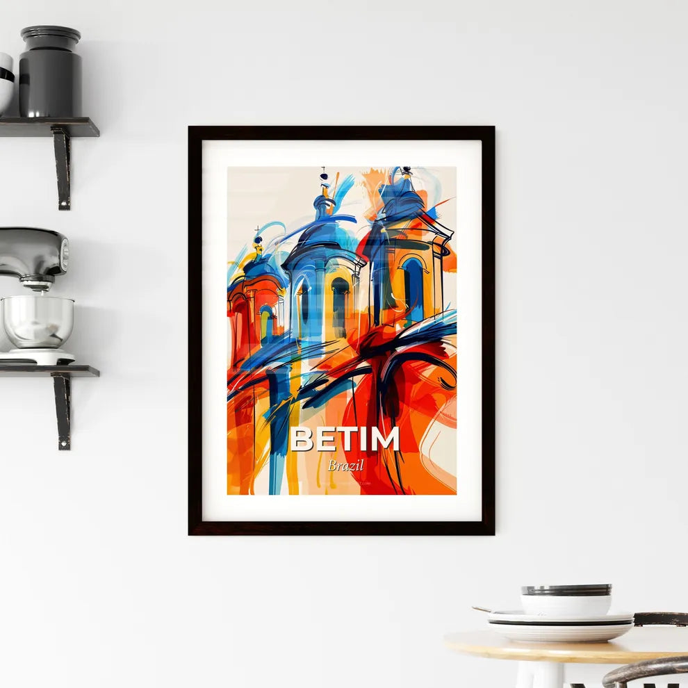 Vibrant Betim, Brazil Framed Print