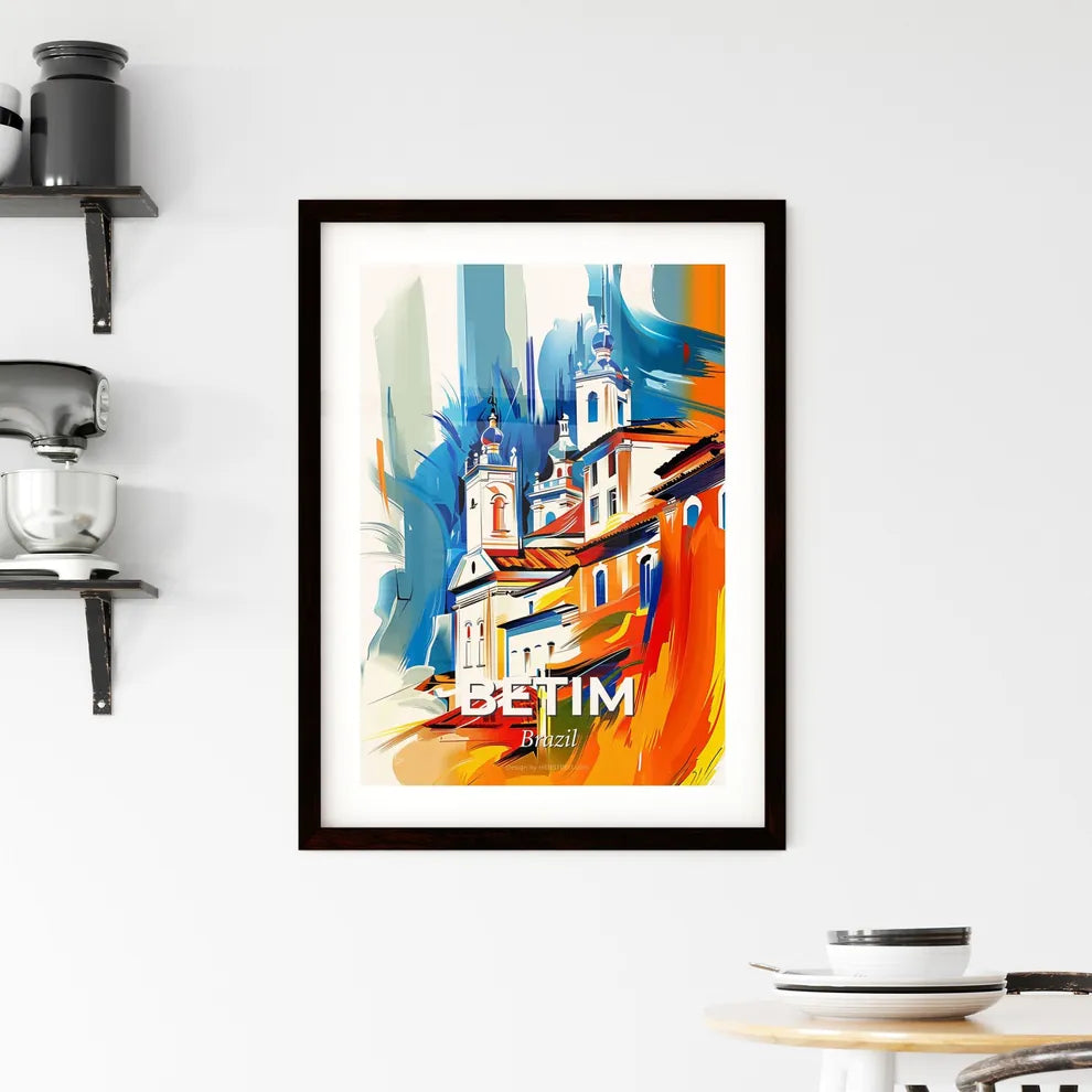 Vibrant Betim, Brazil Framed Print