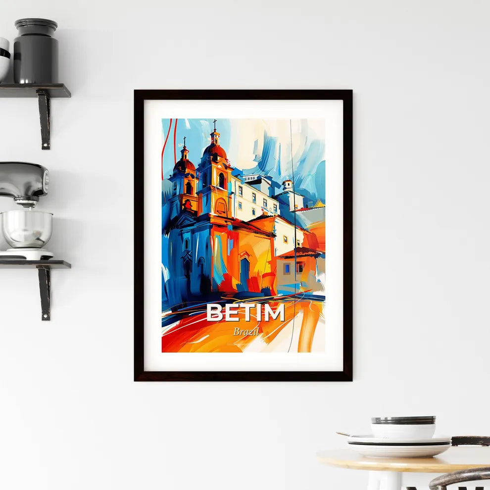 Vibrant Betim, Brazil Framed Print