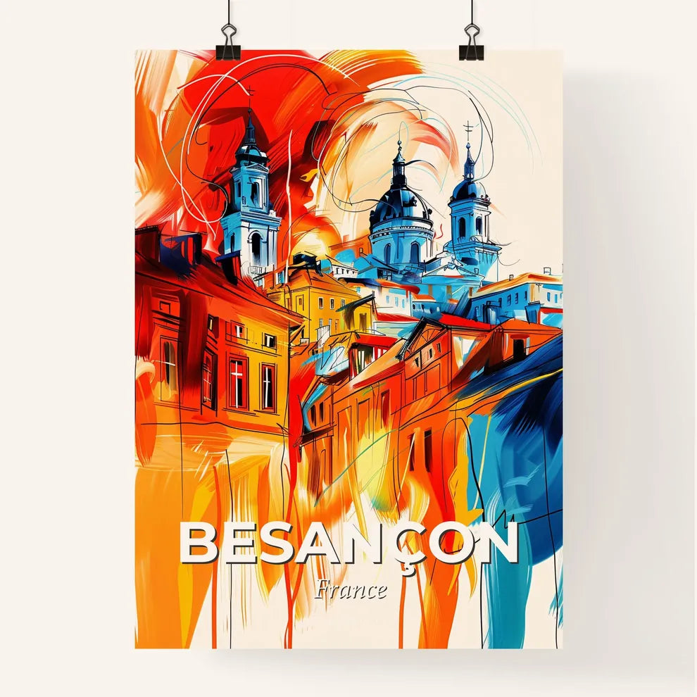 Vibrant Besançon, France Poster