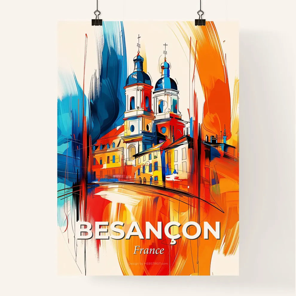 Vibrant Besançon, France Poster