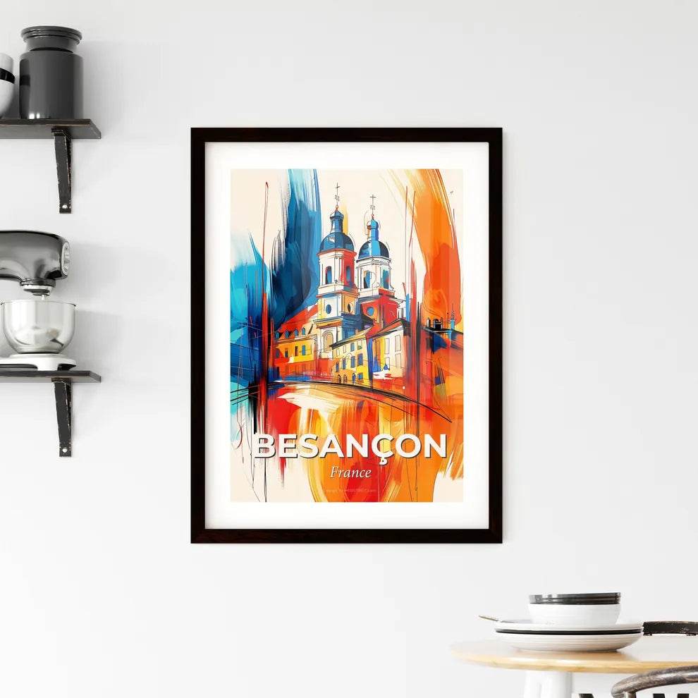 Vibrant Besançon, France Framed Print