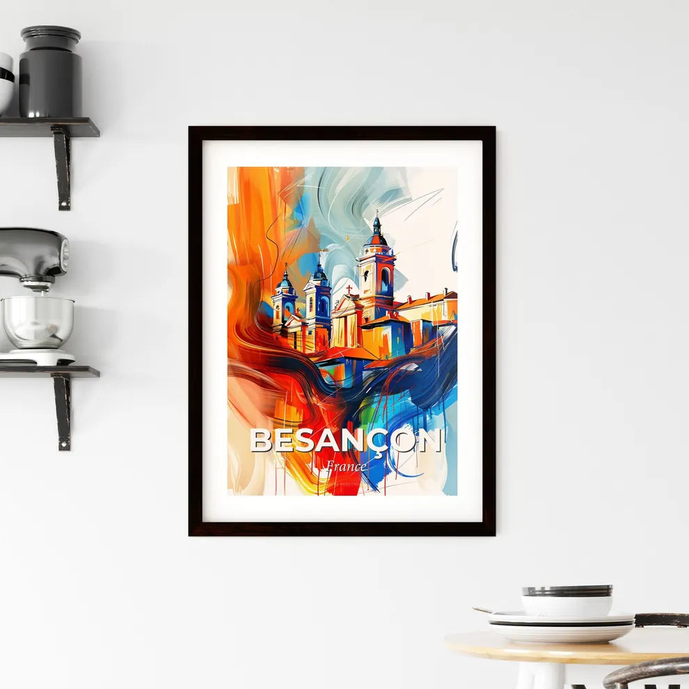 Vibrant Besançon, France Framed Print