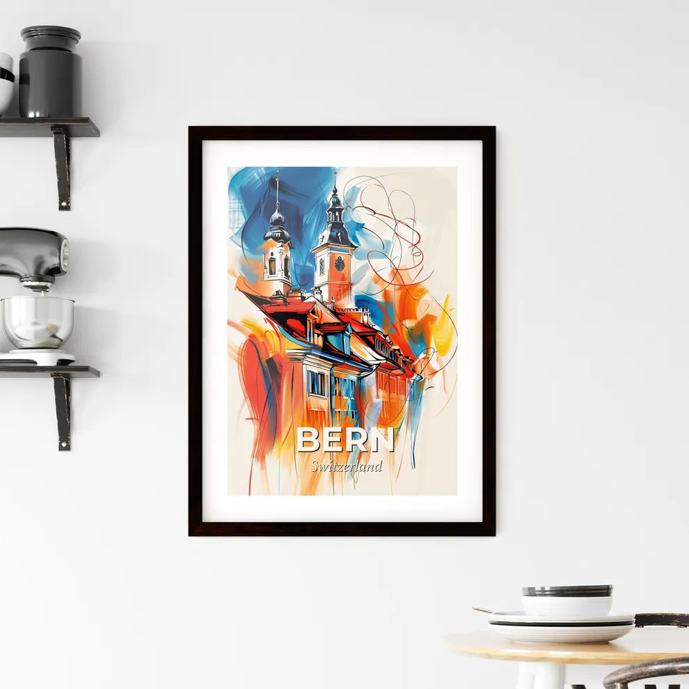 Vibrant Bern, Switzerland Framed Print