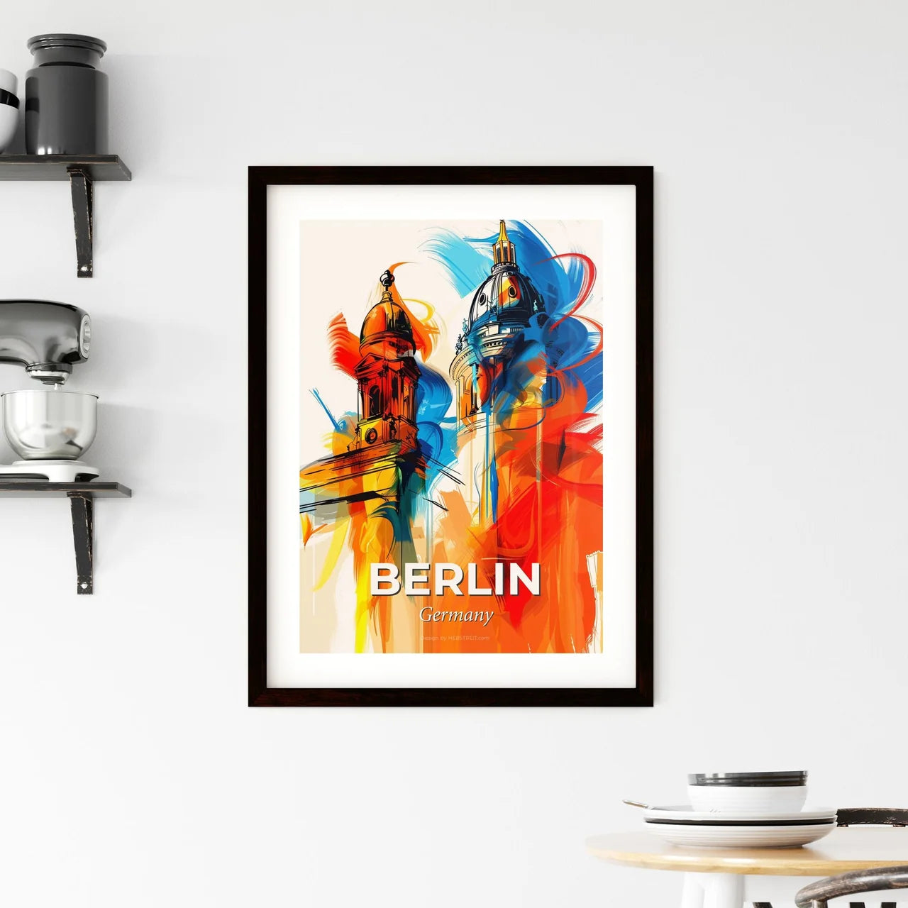 Vibrant Berlin, Germany Framed Print