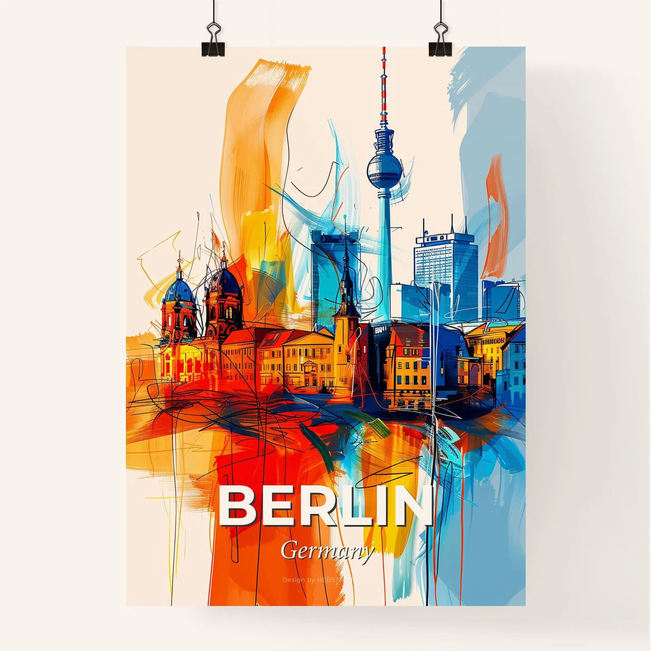 Vibrant Berlin, Germany Poster