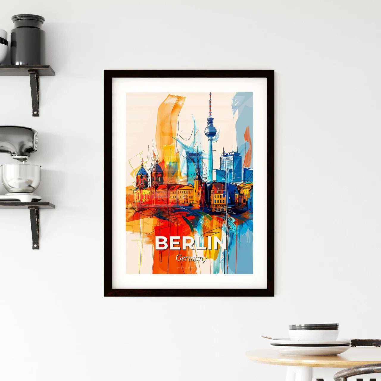 Vibrant Berlin, Germany Framed Print