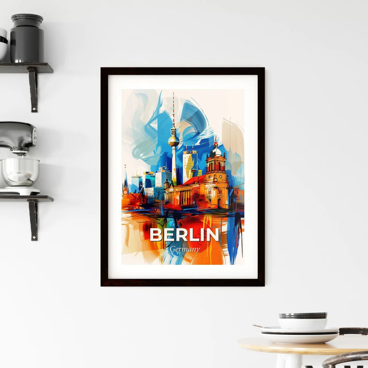 Vibrant Berlin, Germany Framed Print