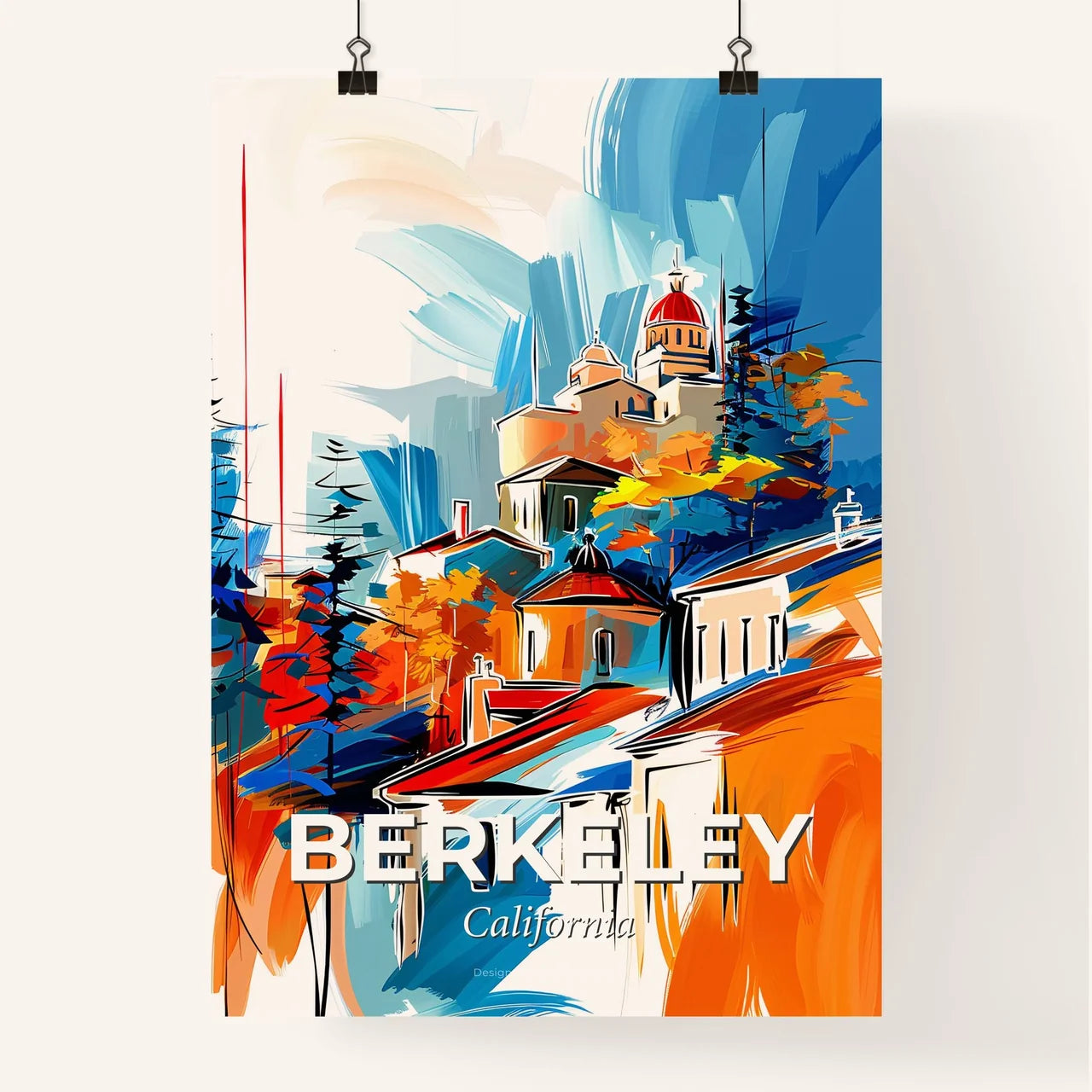 Vibrant Berkeley, California Poster