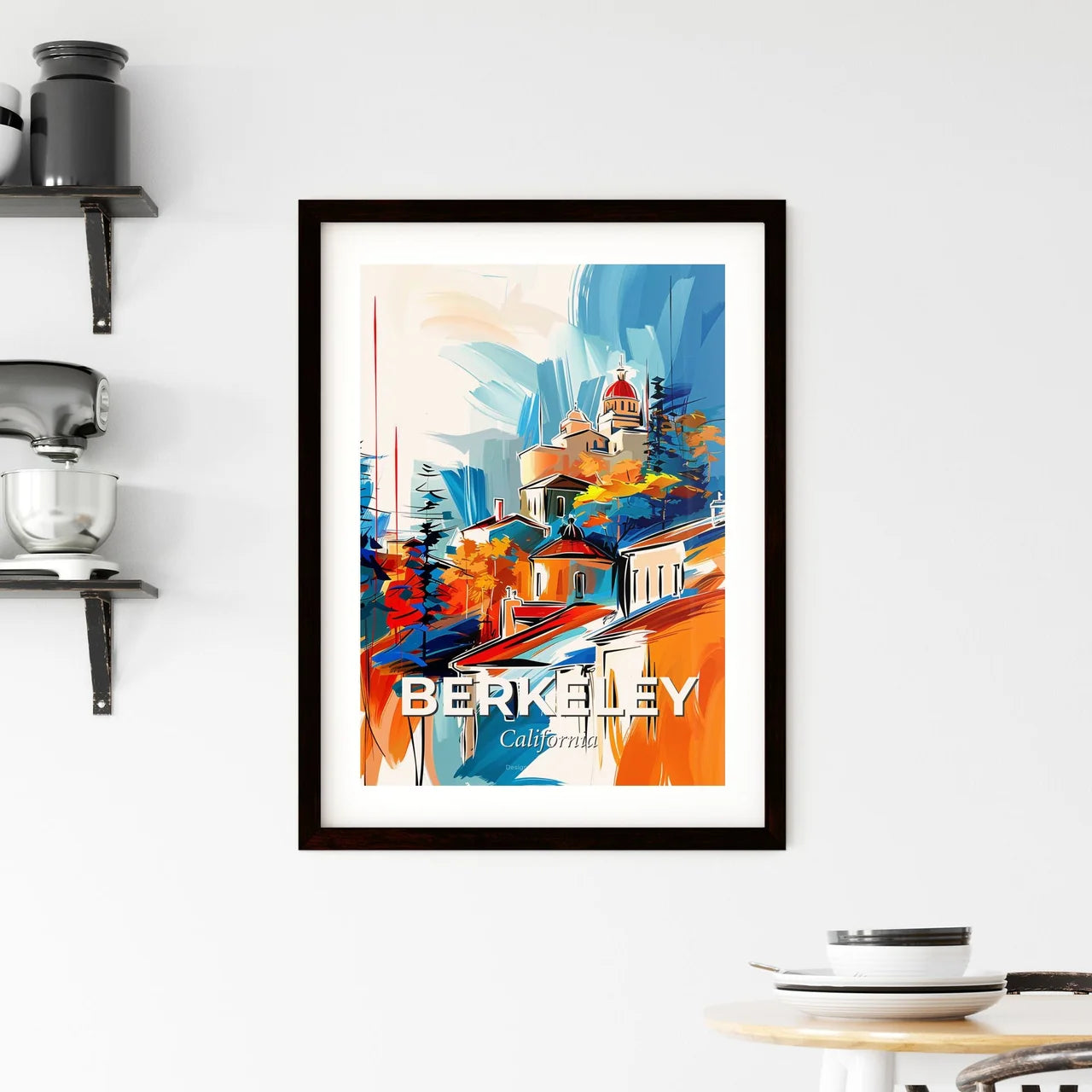 Vibrant Berkeley, California Framed Print
