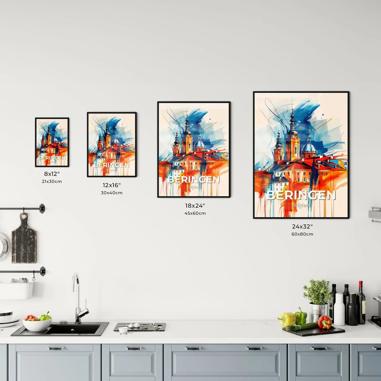 Vibrant Beringen, Belgium Kitchen Art