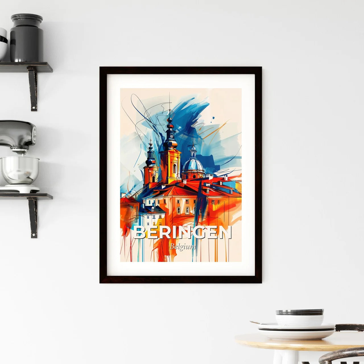Vibrant Beringen, Belgium Framed Print