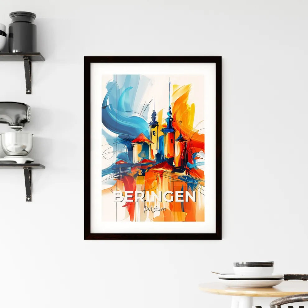 Vibrant Beringen, Belgium Framed Print
