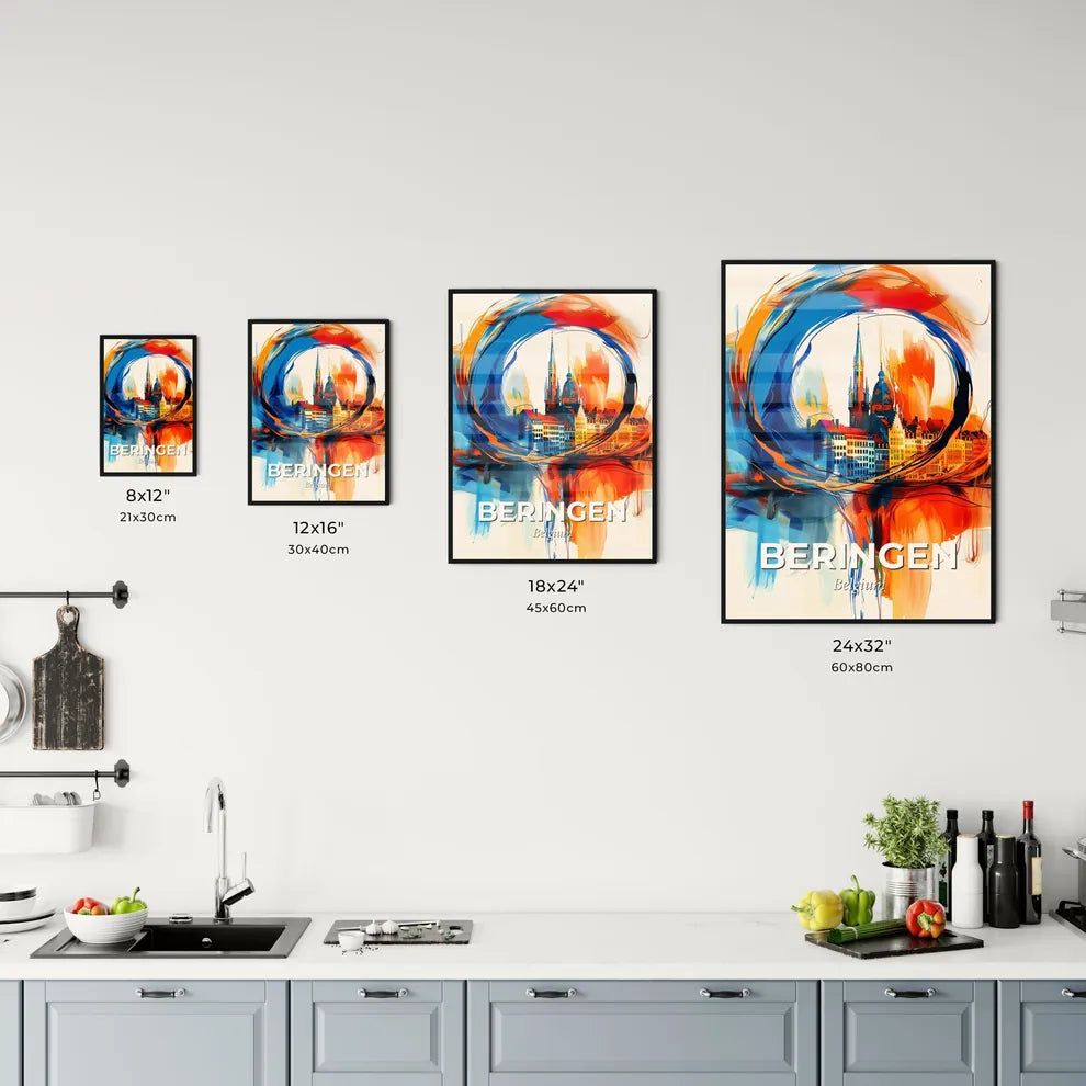 Vibrant Beringen, Belgium Kitchen Art