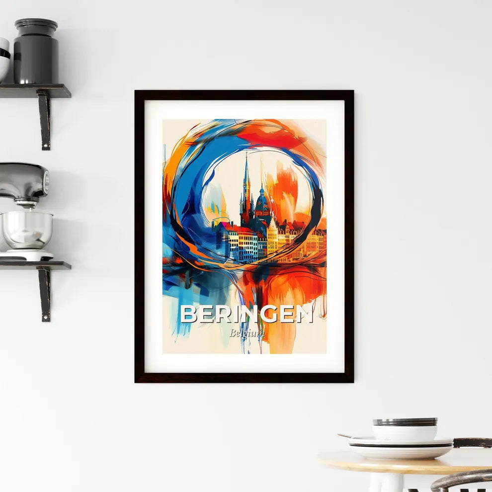 Vibrant Beringen, Belgium Framed Print