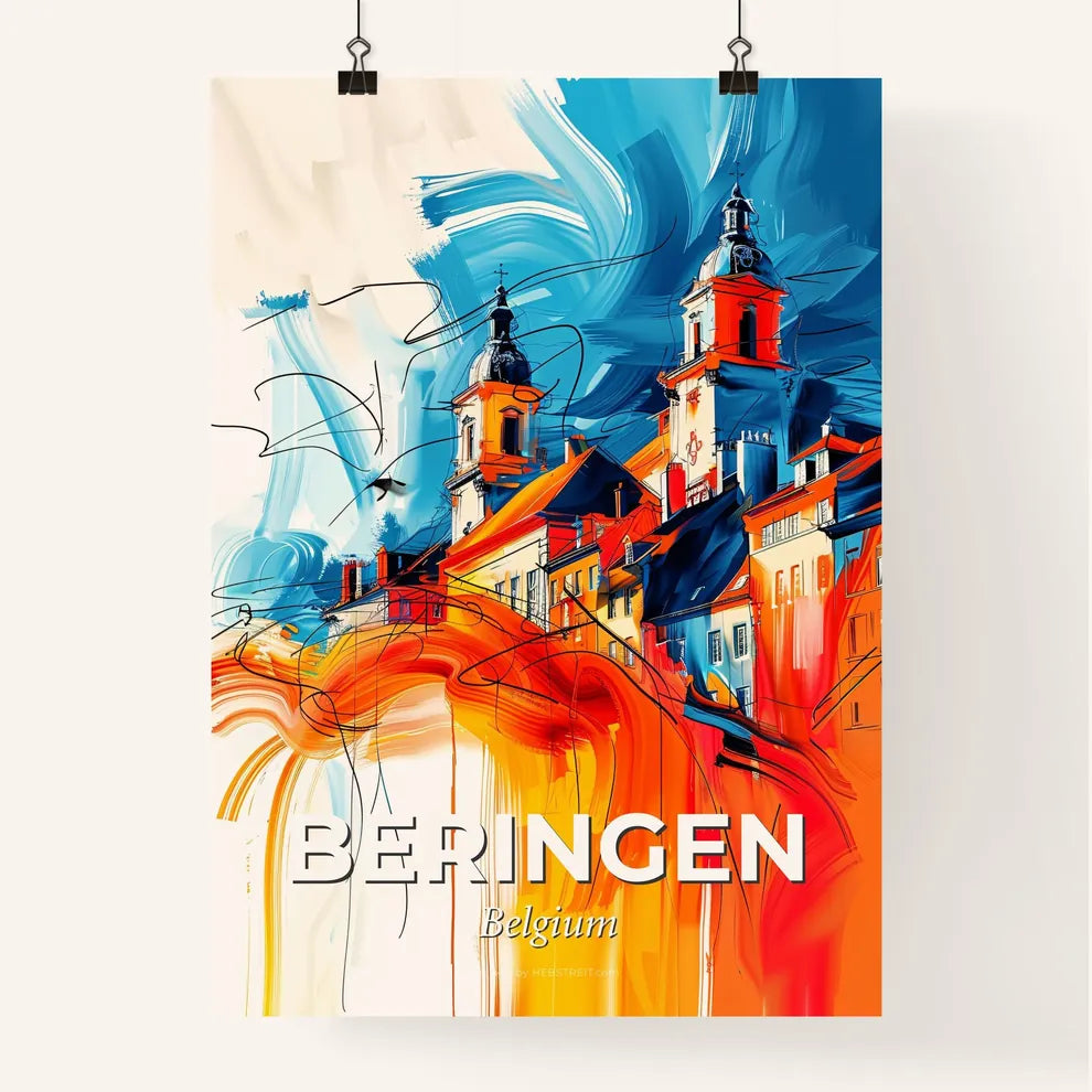 Vibrant Beringen, Belgium Poster