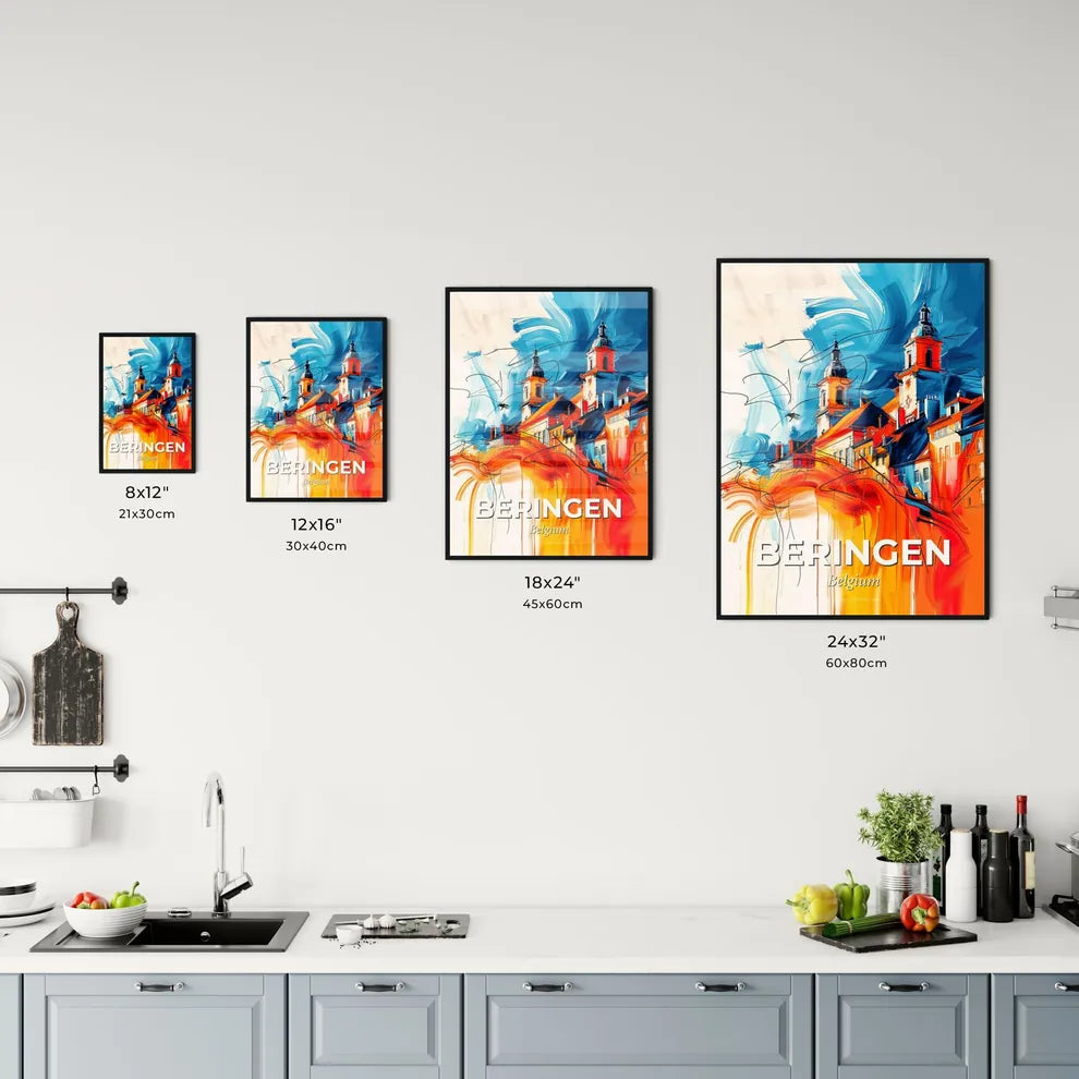 Vibrant Beringen, Belgium Kitchen Art