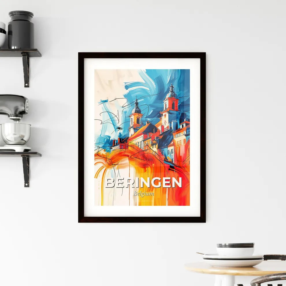Vibrant Beringen, Belgium Framed Print