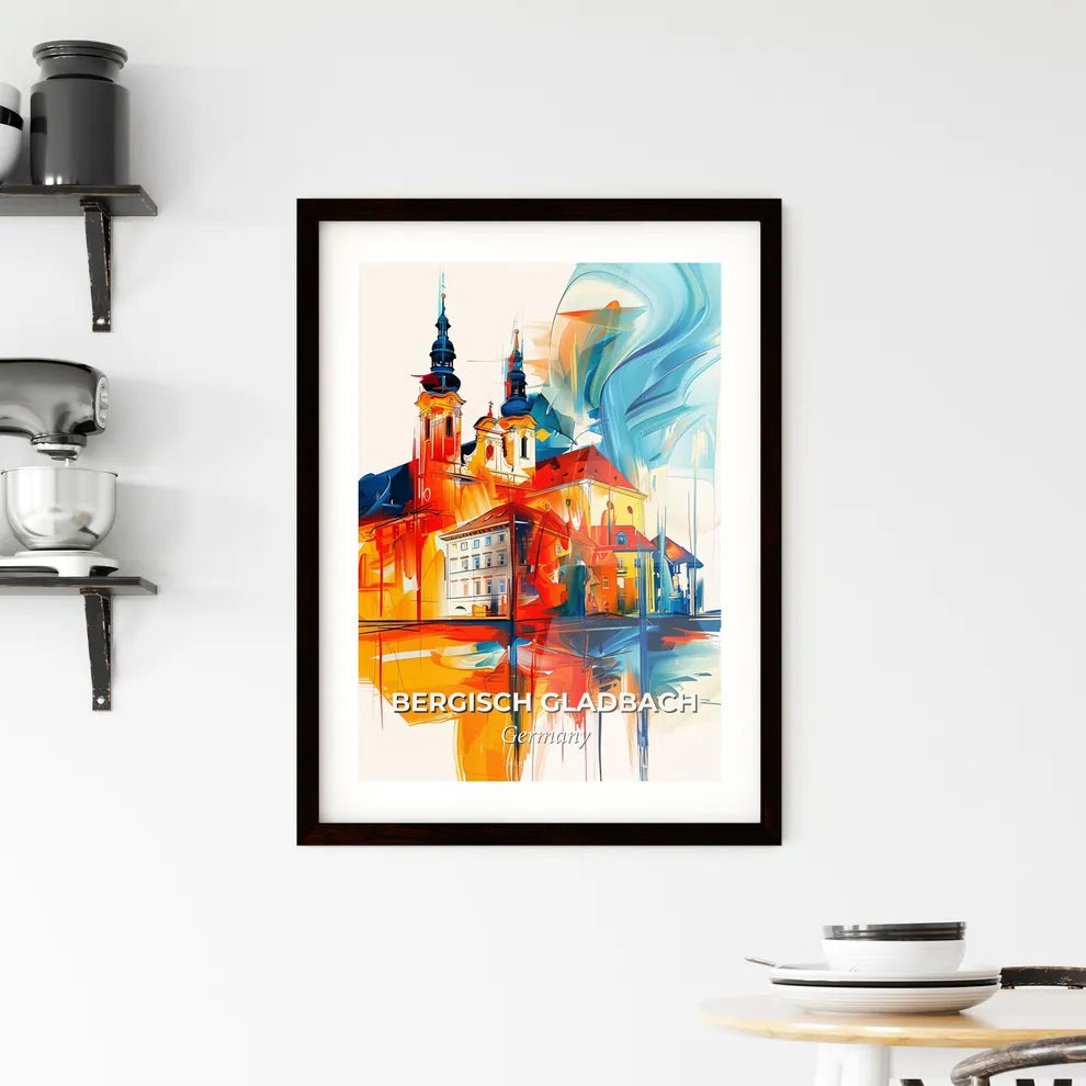 Vibrant Bergisch Gladbach, Germany Framed Print