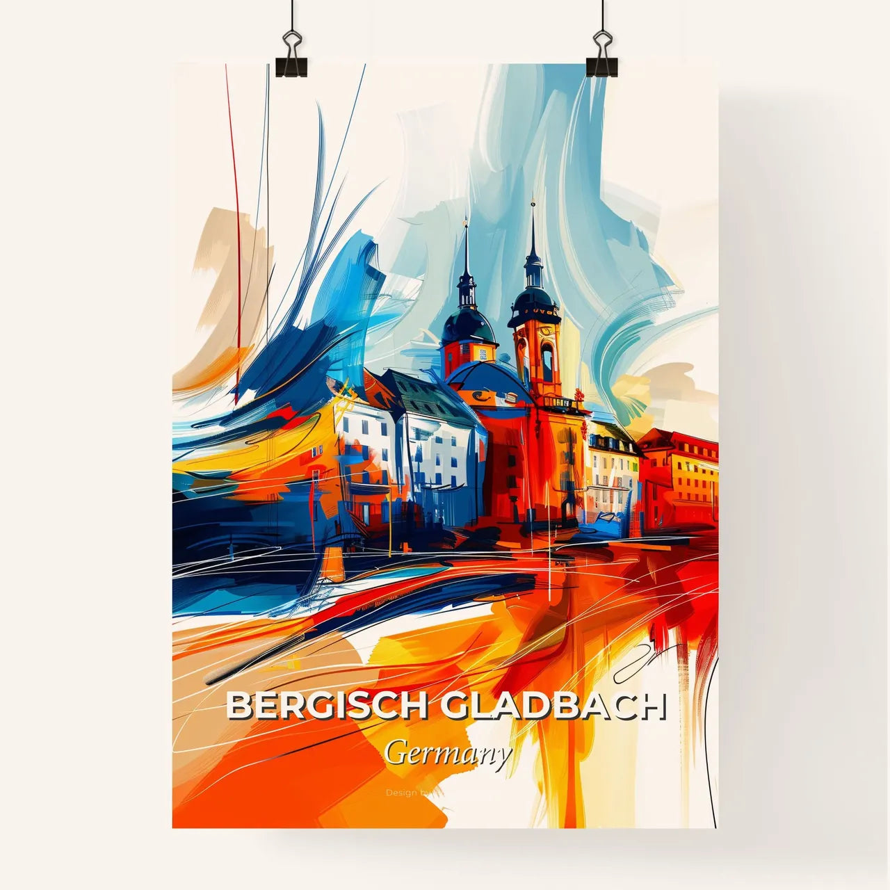 Vibrant Bergisch Gladbach, Germany Poster