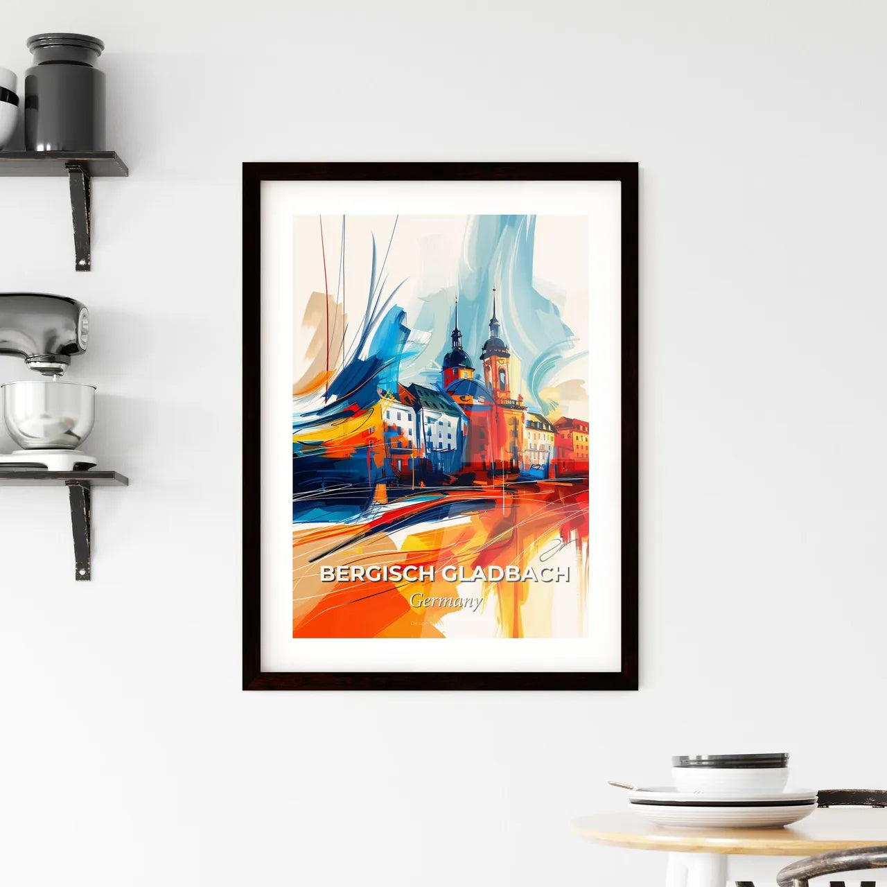 Vibrant Bergisch Gladbach, Germany Framed Print