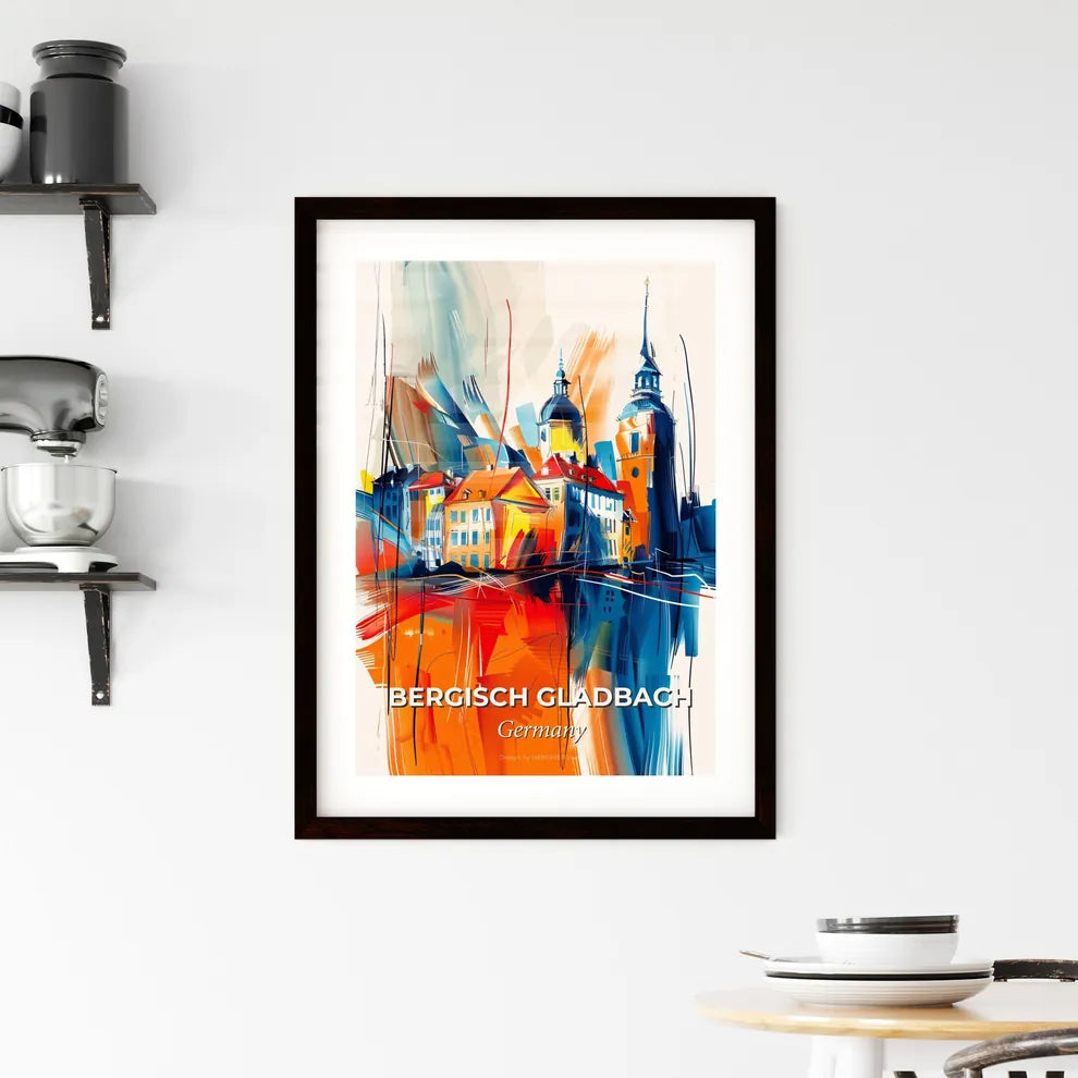 Vibrant Bergisch Gladbach, Germany Framed Print