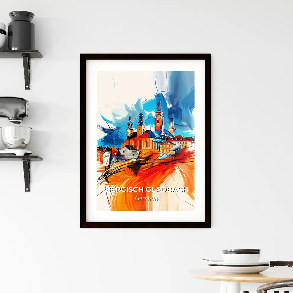 Vibrant Bergisch Gladbach, Germany Framed Print