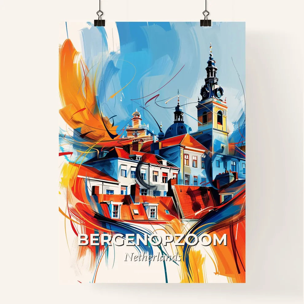 Vibrant Bergenopzoom, Netherlands Poster