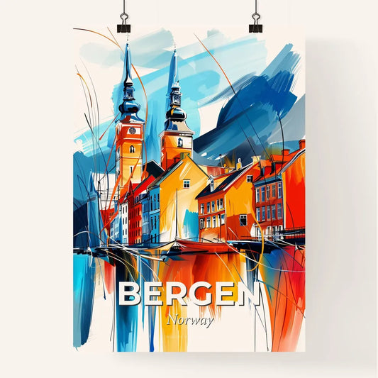 Vibrant Bergen, Norway Poster