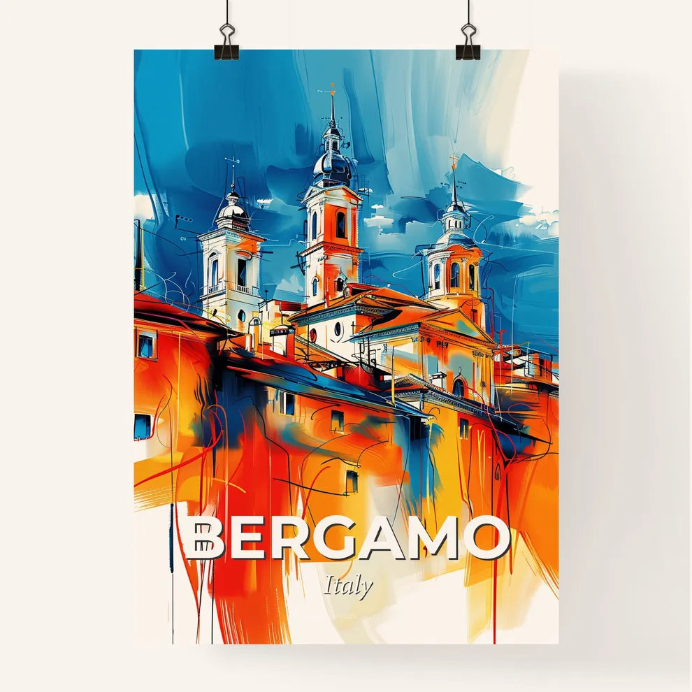 Vibrant Bergamo, Italy Poster