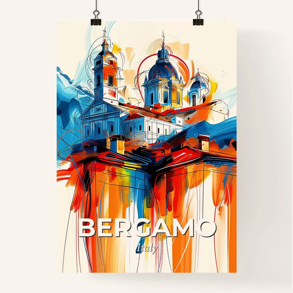 Vibrant Bergamo, Italy Poster