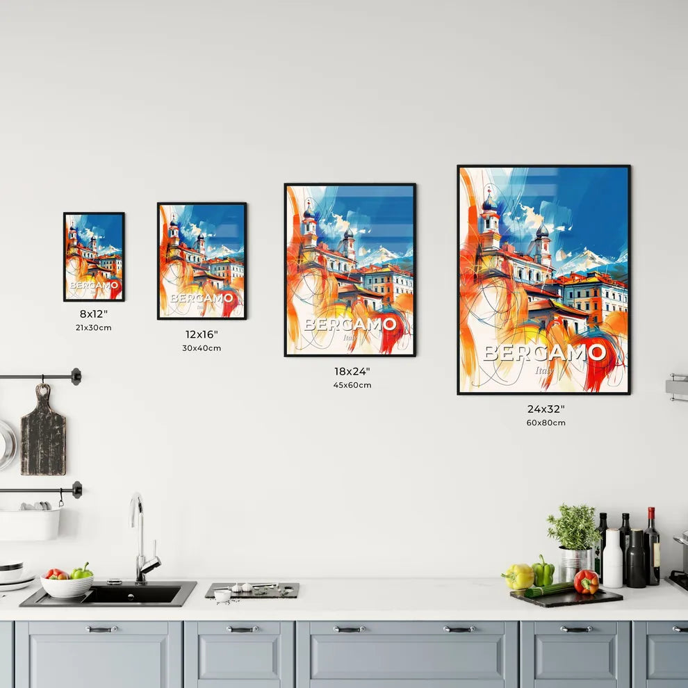 Vibrant Bergamo, Italy Kitchen Art