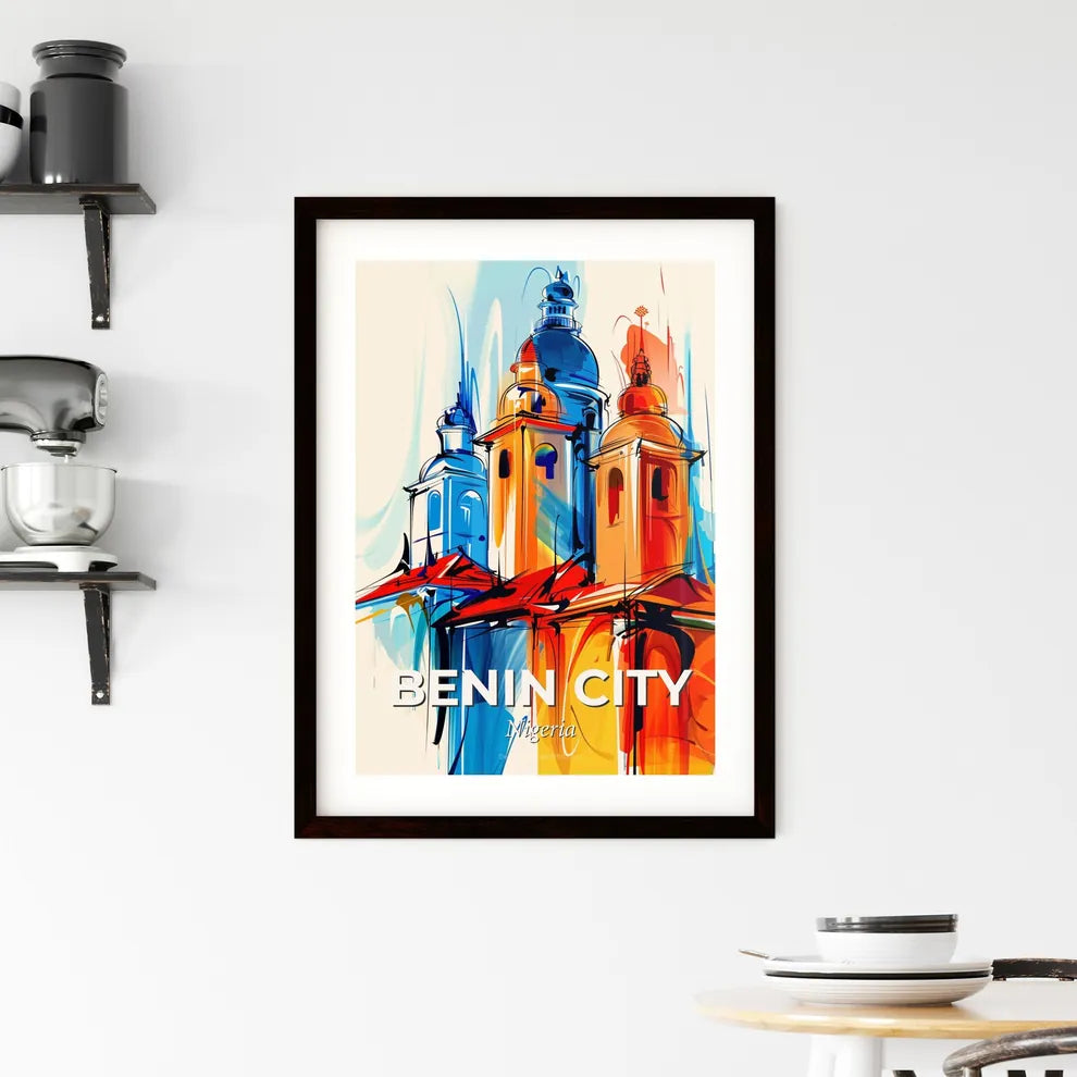 Vibrant Benin City, Nigeria Framed Print