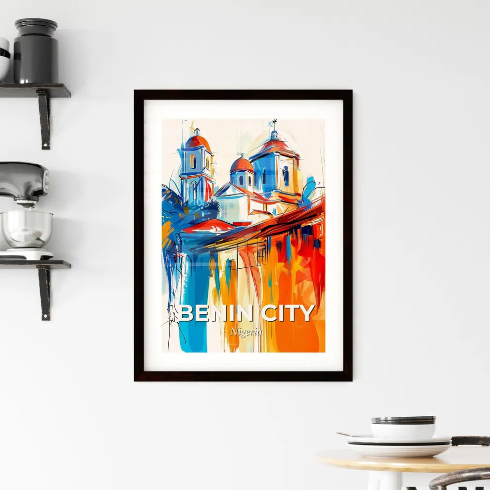 Vibrant Benin City, Nigeria Framed Print