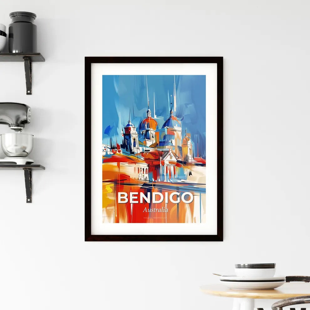 Vibrant Bendigo, Australia Framed Print