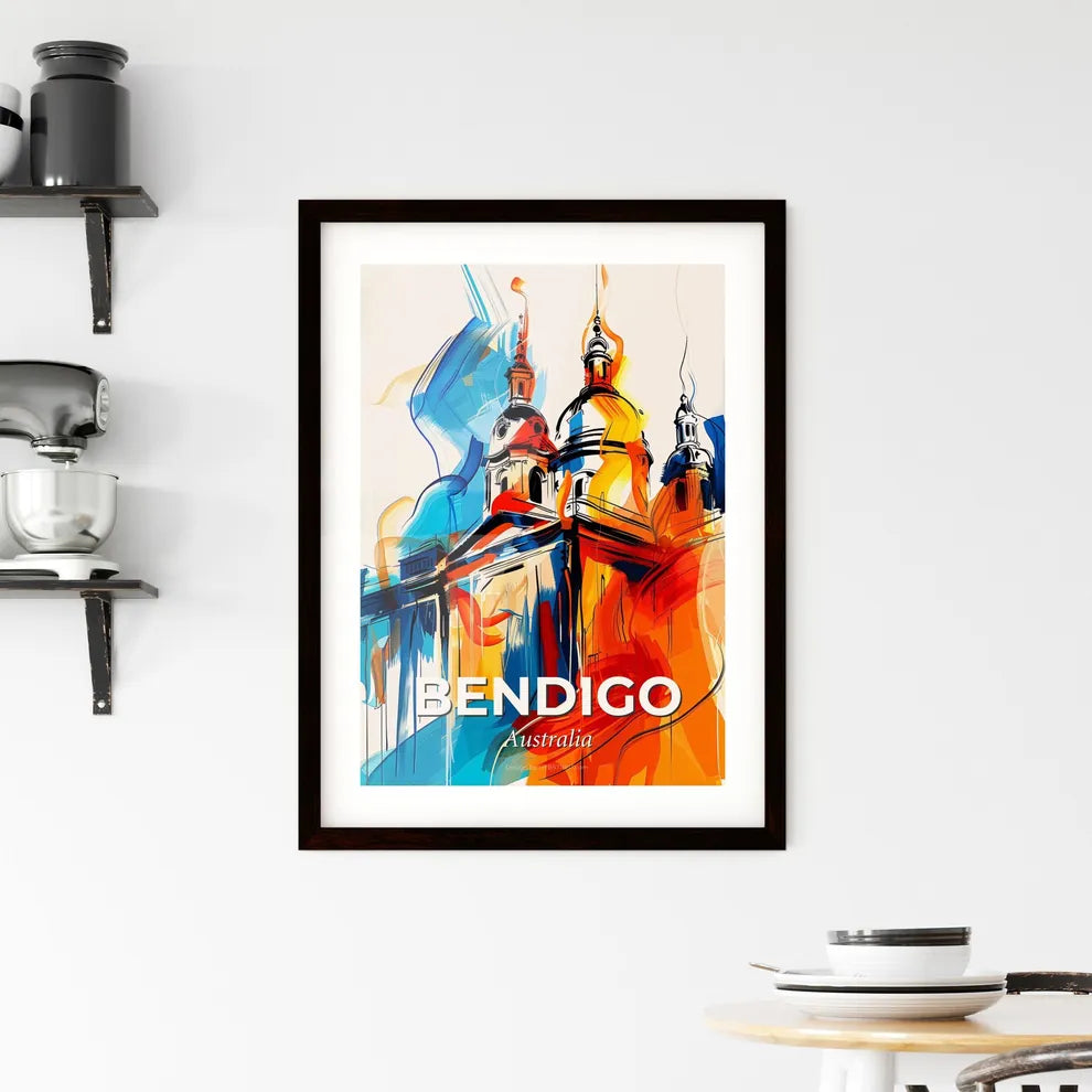 Vibrant Bendigo, Australia Framed Print