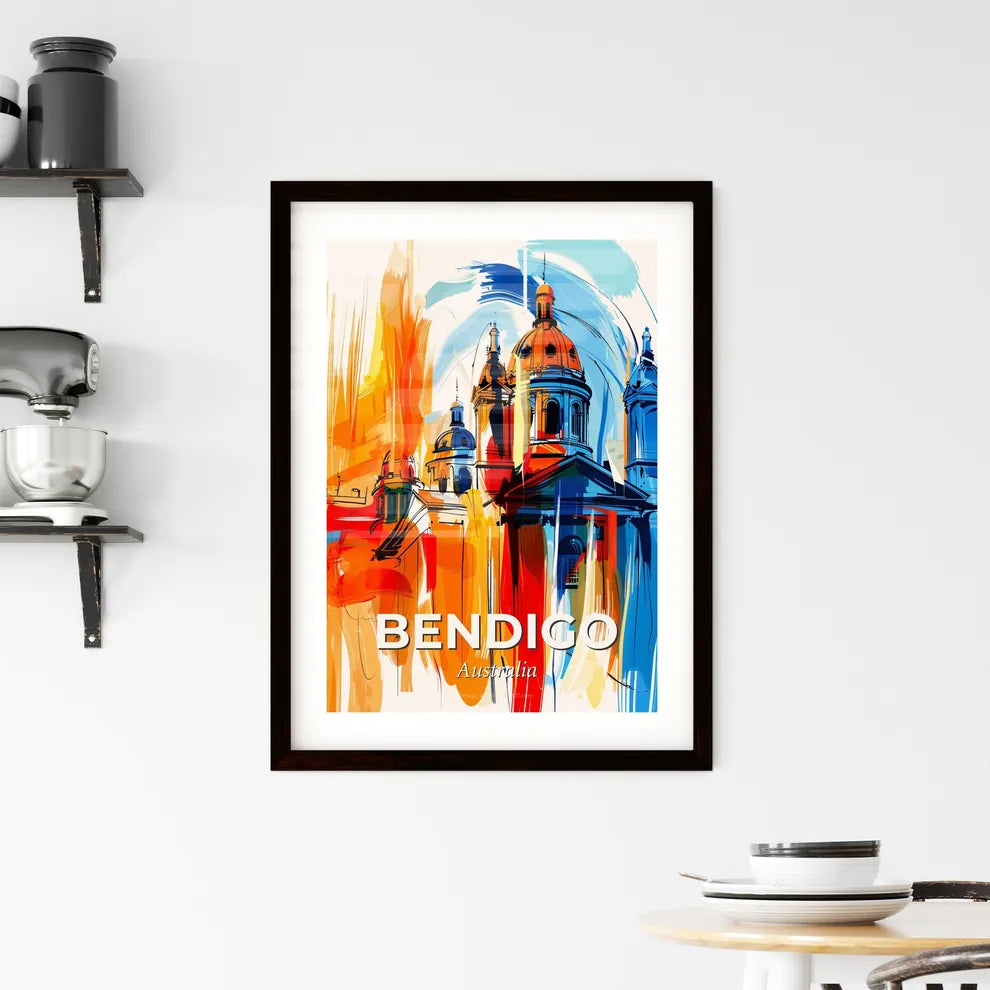 Vibrant Bendigo, Australia Framed Print