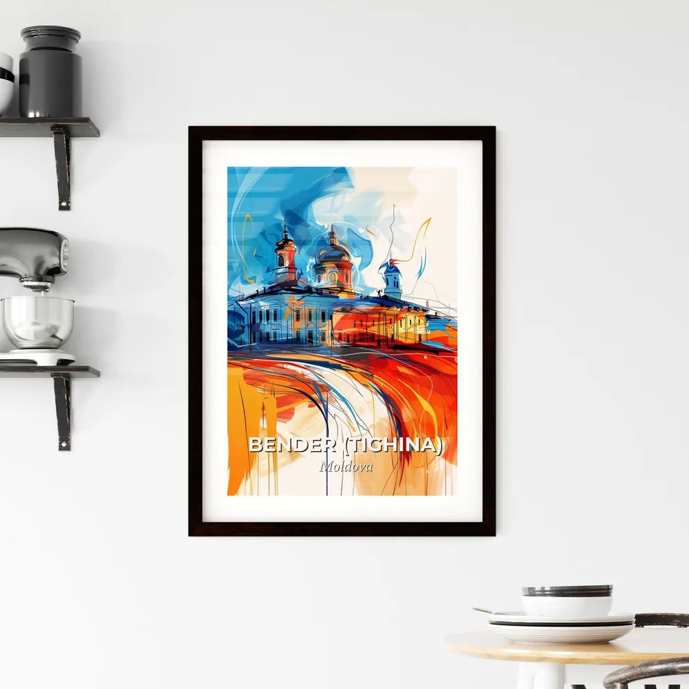 Vibrant Bender (Tighina), Moldova Framed Print