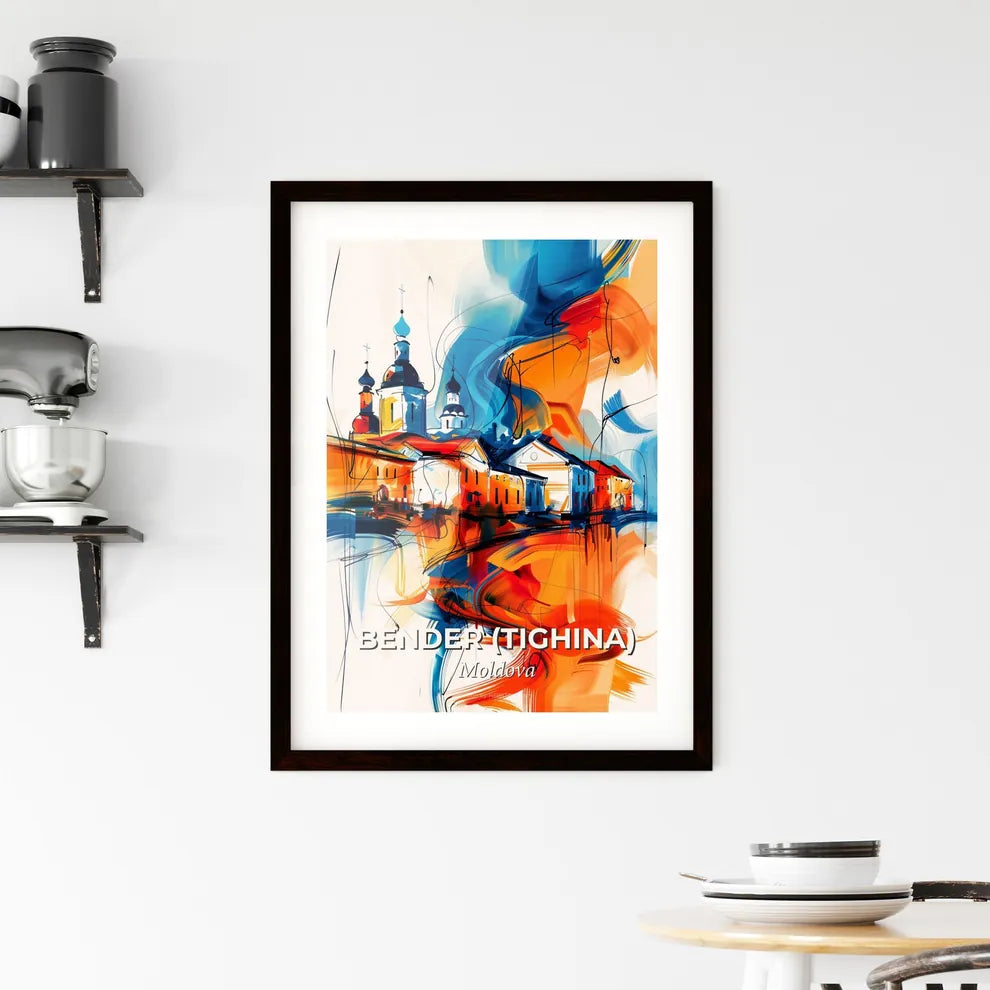Vibrant Bender (Tighina), Moldova Framed Print