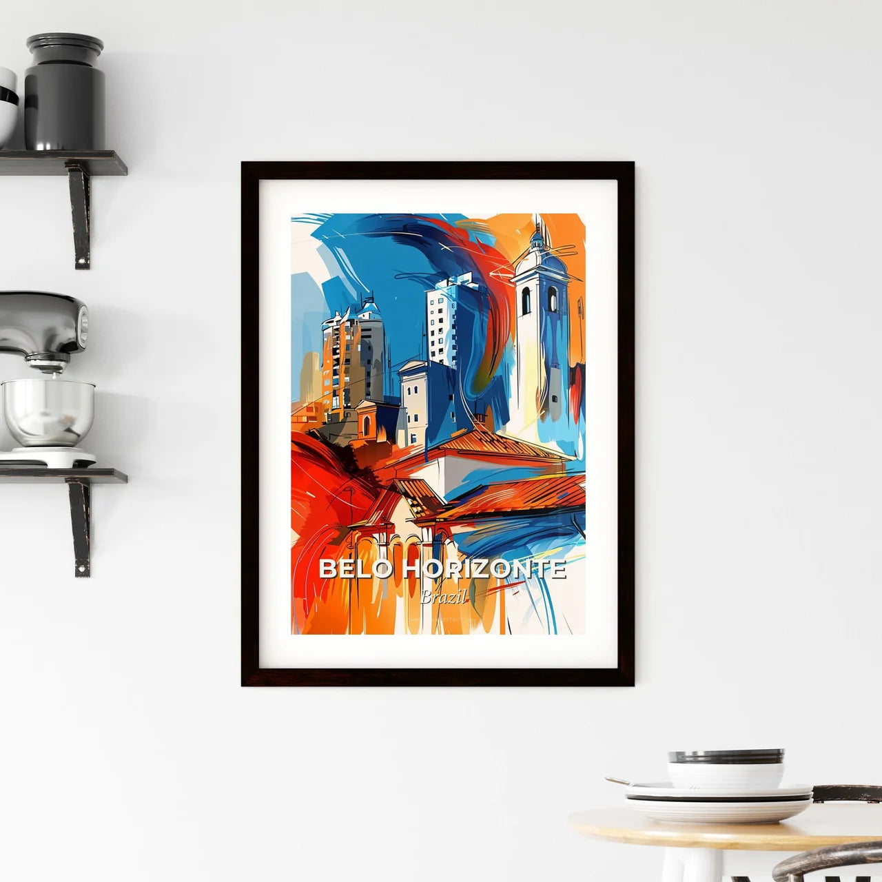 Vibrant Belo Horizonte, Brazil Framed Print