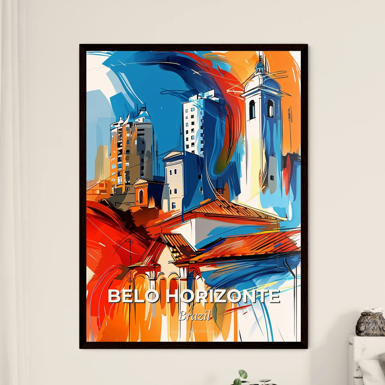 Vibrant Belo Horizonte, Brazil Art Print