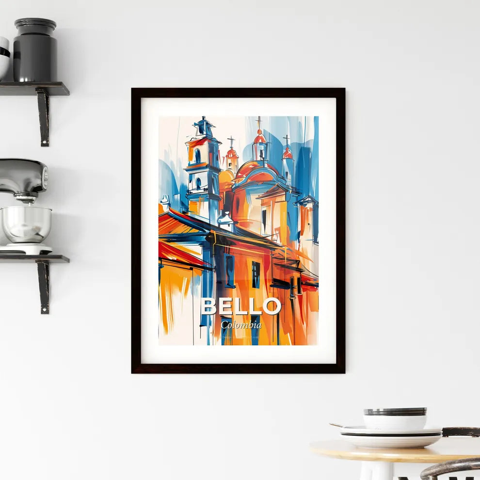 Vibrant Bello, Colombia Framed Print