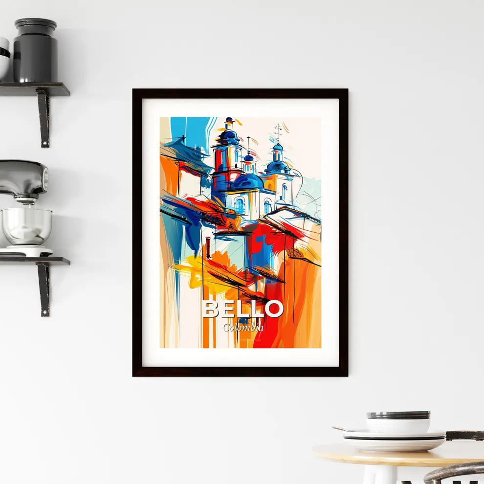 Vibrant Bello, Colombia Framed Print